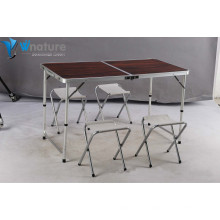 Mobiliário de Campismo -Aluminium Camping Table &amp; Chair Set